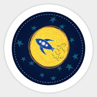 Cute Space Stamp Sticker